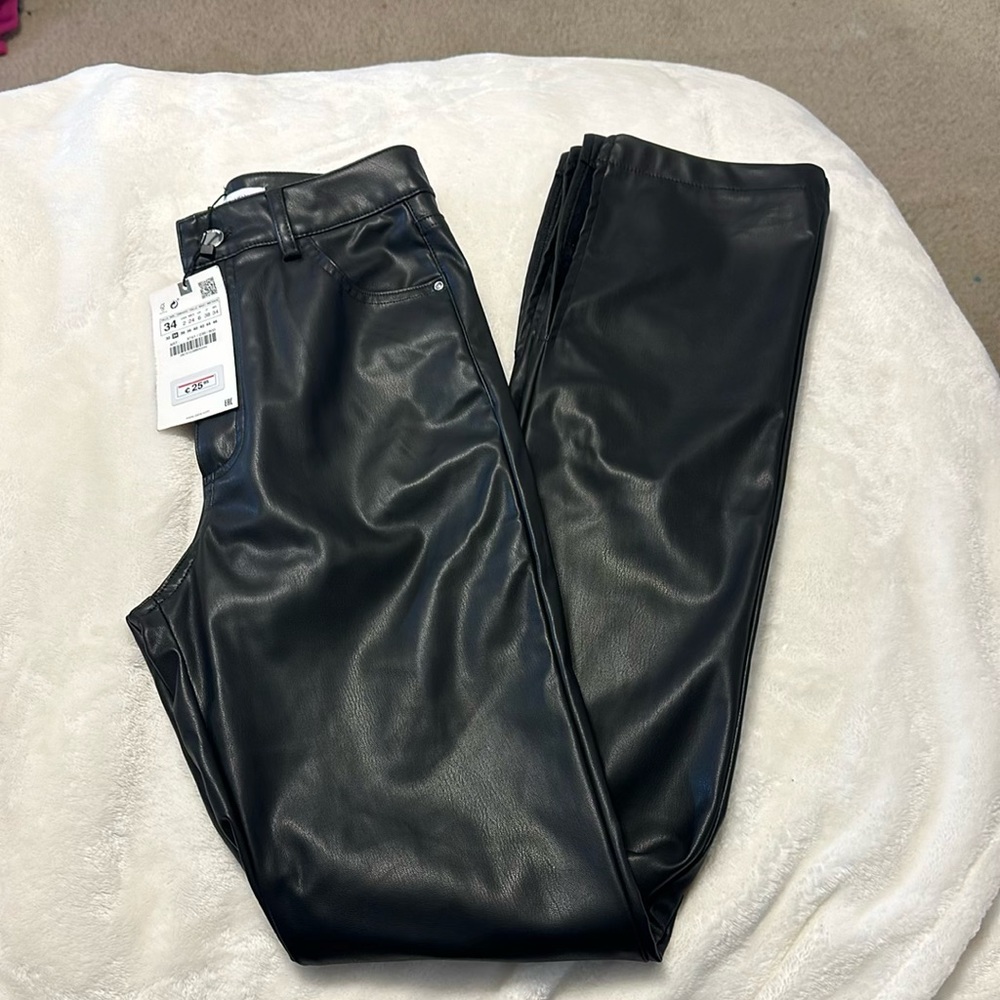ZARA leather pants
